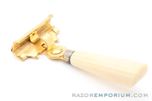 1950's Eversharp Schick Gold and Cream Injector Razor