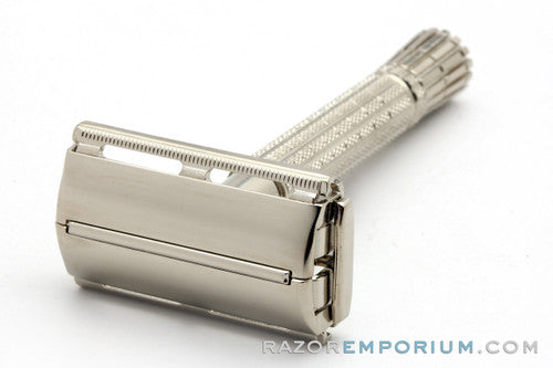 1959 Gillette Flare Tip Super Speed Safety Razor | Factory Nickel Revamp