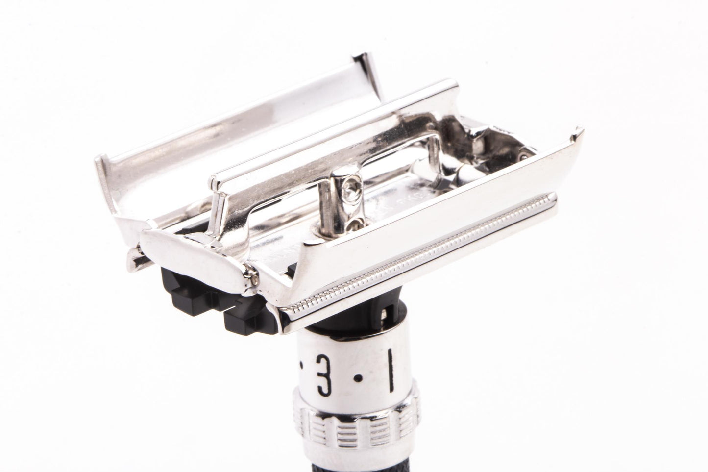 1986 G2 Gillette Super Adjustable "Black Beauty" Double Edge Safety Razor | Rhodium Revamp