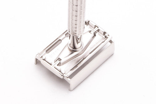 1960 F1 Gillette Flare Tip Super Speed DE Safety Razor | Rhodium Revamp