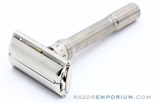 1964 Gillette Slim Adjustable J2 Double Edge Safety Razor