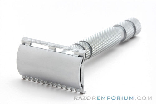 Ikon Open & Closed Comb Razor Head with OSS Handle Double Edge Safety Razor