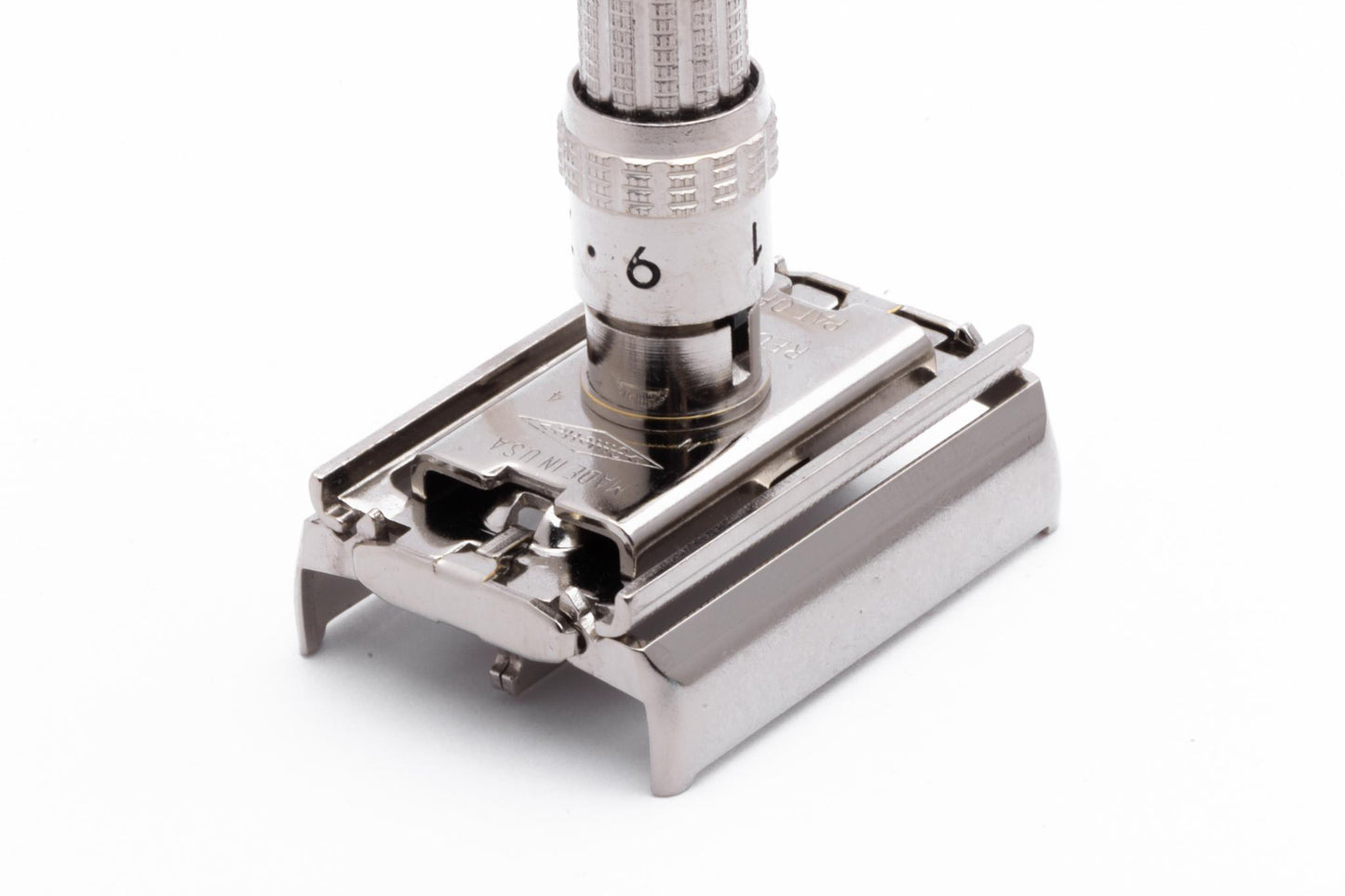 1968 N4 Gillette Slim Adjustable Double Edge Safety Razor Set | Original Condition