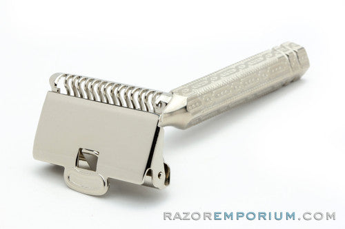 1940's Gem 1912 Style Single Edge Safety Razor Factory Nickel