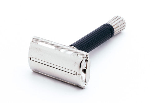 1973 Gillette Black Handle Super Speed DE Safety Razor