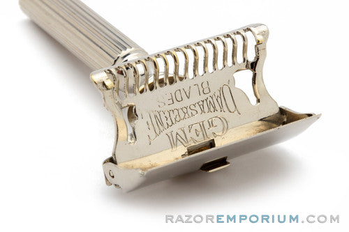 1930's Gem 1912 Style Damaskeene Single Edge Safety Razor