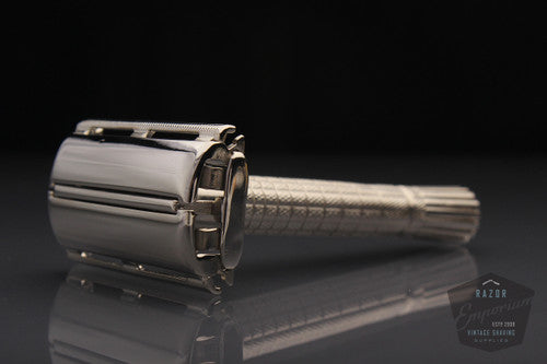 Gillette 1966 Flair Tip Super Speed Safety Razor * Nickel REVAMPED