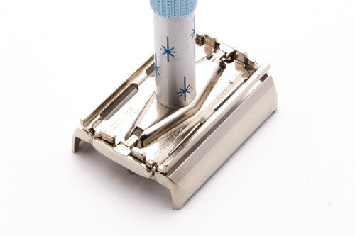 1963 I1 Gillette Lady Blue Star Double Edge Safety Razor | Original Condition