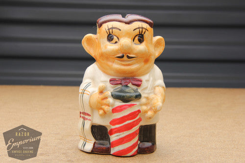 Occupied Japan Barber Porcelain Blade Safe