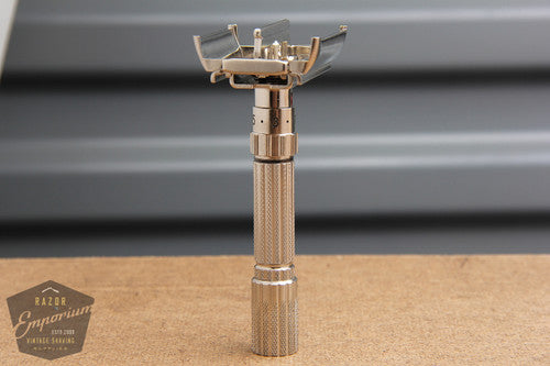 Gillette Fatboy 1959 $1.95 Adjustable DE Safety Razor - E2