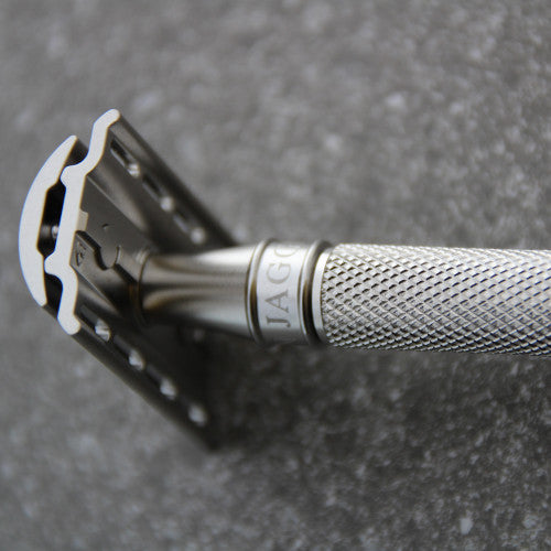 Edwin Jagger 3ONE6 Stainless Steel Safety Razor - Knurled Handle