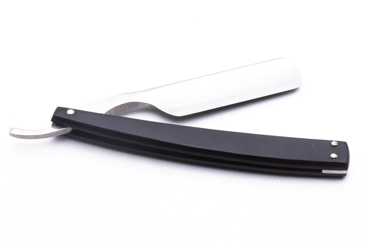 6/8" Dovo Solingen "Carre" Ebony Wood Handle Straight Razor