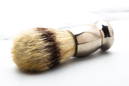 Vintage Restored | Best Badger Travel Shaving Brush With Metal Handle