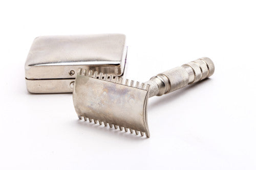 Vintage 1940's Cosmo Travel Three Piece Open Comb Saftey Razor | Germany