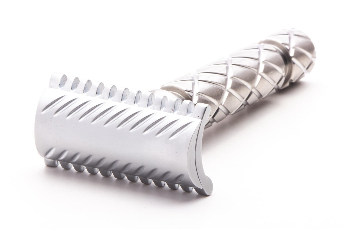 Unbranded Razor Unbranded Slant Double Edge Safety Razor With Heavy Knurling – Razor ...