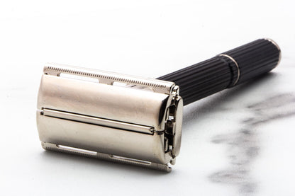 1971 R3 Gillette Super Adjustable 109 Adjustable DE Safety Razor | Factory Nickel Revamp