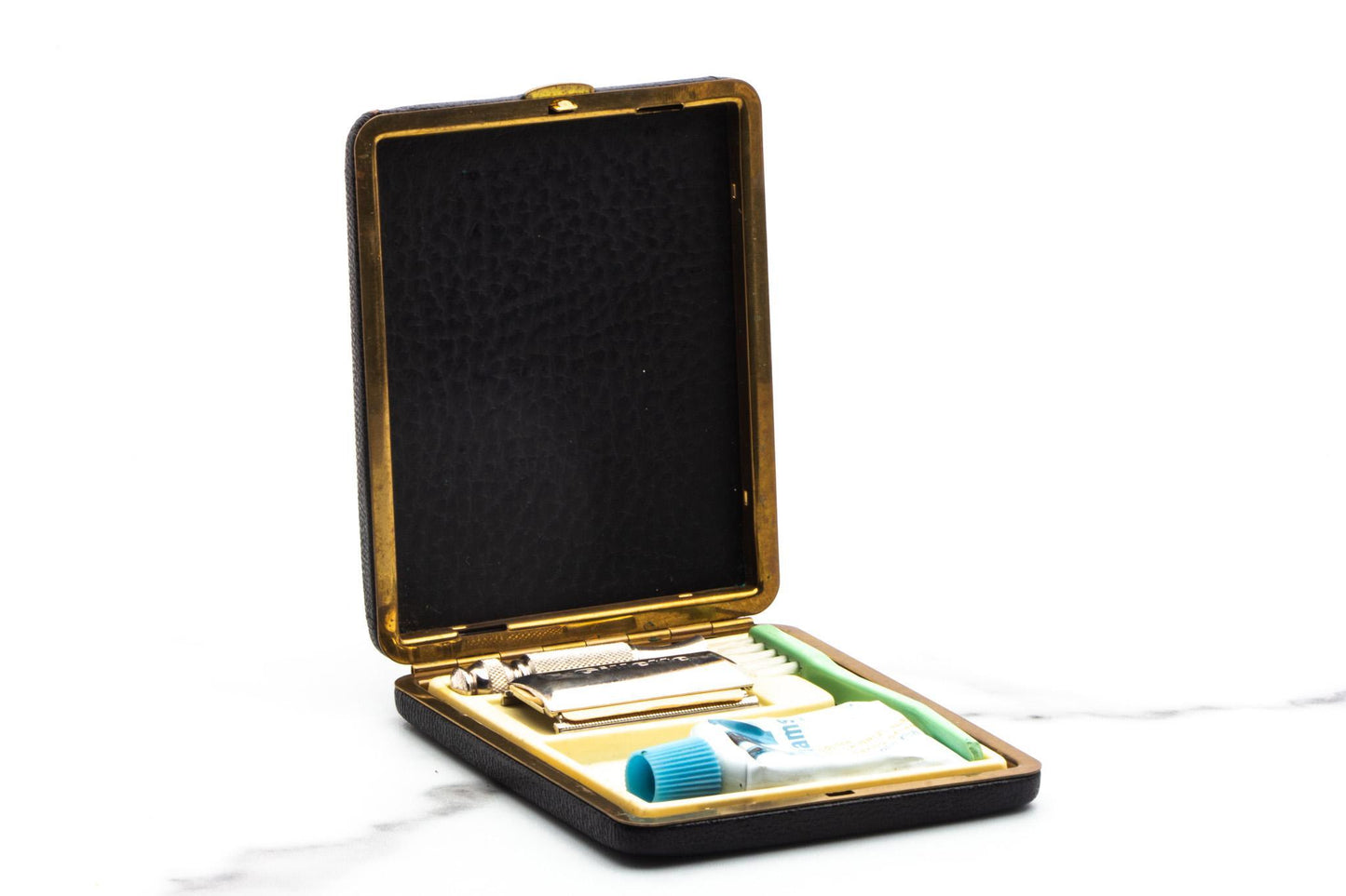 1966 L2 Gillette Ball End  Double Edge Travel Set  | Original Condition