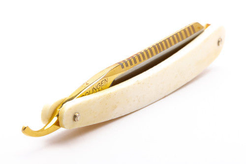 6/8" Bismarck Straight Razor | Real Bone Scales