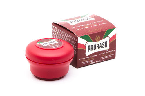 Proraso Shaving Soap | Red Nourish Sandalwood & Shea Butter in Jar