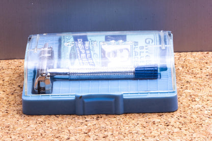 1959 D1 Gillette Blue Tip Super Speed Safety Razor Set | Original Condition