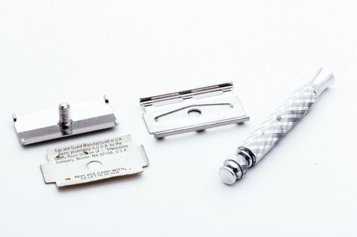 1980's Gillette British Armed Forces Falkland War Spiral Tech DE Safety Razor Made in U.K.