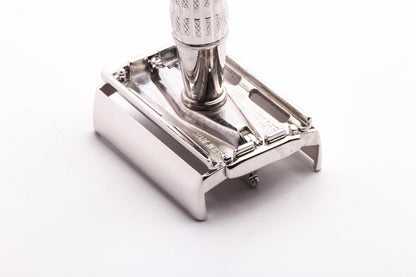 1956 B2 Gillette Red Tip Heavy Super Speed Safety Razor | Rhodium Revamp