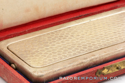 1940's Rolls Razor "Popular" Model Safety Razor in Red Case
