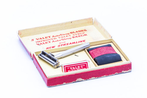 Valet Auto-Strop Razor New Old Stock With Box, Blades, and Strop