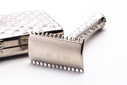 1908 Gillette ABC Pocket Edition with Floral Handle Set | Original Condition