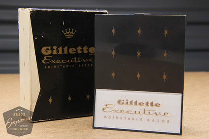 Gillette 1958 Executive Adjustable DE Safety Razor in Case D3