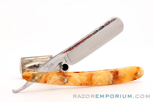 5/8" Dorko #105 Vintage Round Point Straight Razor