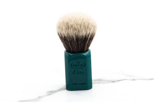 Omega | Pro Grip Elite Synthetic Fiber Shaving Brush - MB1949/VE - Small