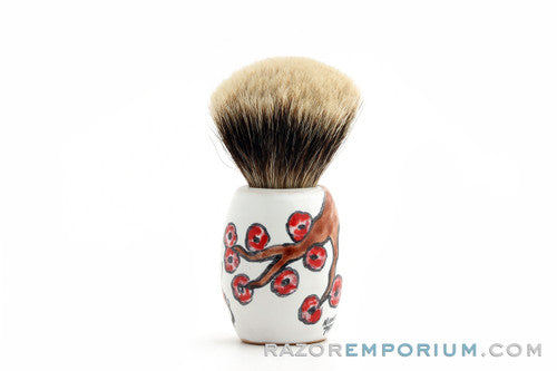 PantaRei Karpa Koi Silvertip Badger Shave Brush- Pre-Owned
