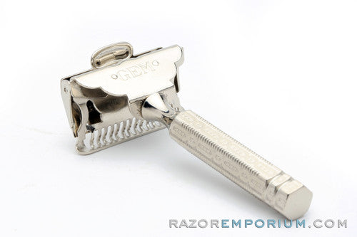1940's Gem 1912 Style Single Edge Safety Razor Factory Nickel