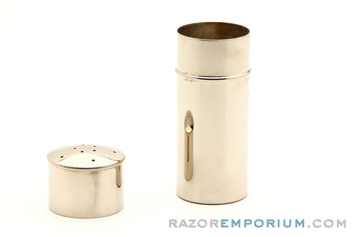 1920s Gillette Soap & Brush Metal Canister for Travel Sets Factory Nickel Revamp