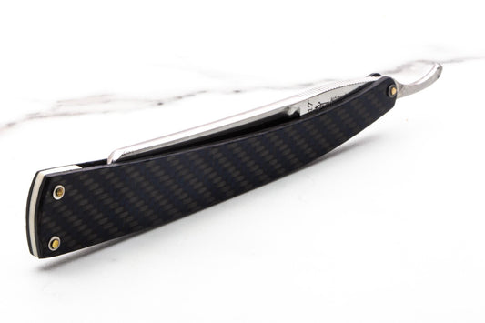 6/8" Vintage Restored 217 KAMA Straight Razor with Carbon Fiber Scales