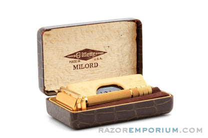1940-46 Gillette Milord Double Edge Safety Razor Set | Original Condition