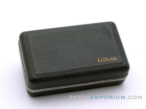 1948 Gillette British Aristocrat No. 21 Safety Razor w/ Case & Bladebank