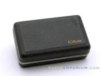 1948 Gillette British Aristocrat No. 21 Safety Razor w/ Case & Bladebank