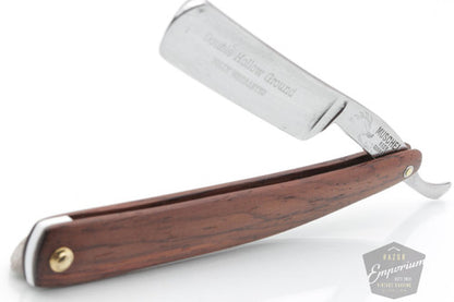 5/8" Muschel German Hollow Ground Straight Razor Wooden Scale