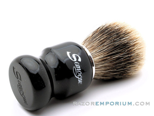 Semogue Torga-C3 Texugo Finest Badger Shaving Brush (Jet Black)