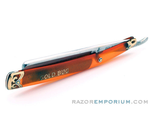 11/16" S.R. Droescher "Gold Bug" Square Point Straight Razor | Solingen, Germany