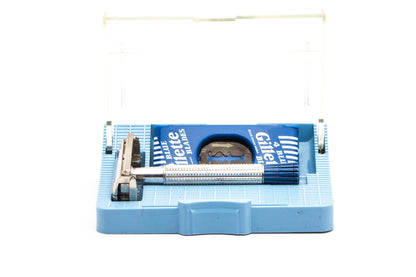 1960's Gillette Blue Tip Light Super Speed Safety Razor Set | Made in England
