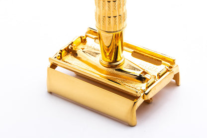 1959 E3 Gillette Heavy Red Tip Super Speed Safety Razor | 24K Gold Revamp