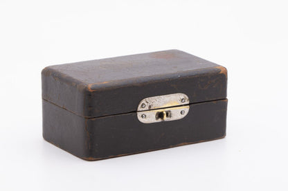 1904 Gillette Double Ring Old Type Safety Razor Set w/ Case & Blade Banks - Rhodium Revamp
