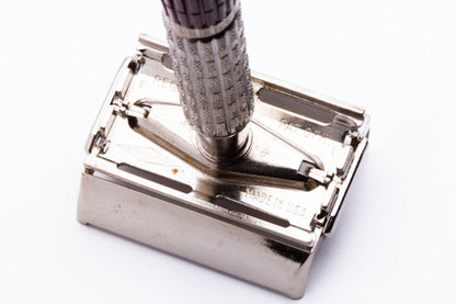 1960 Gillette Red Tip Heavy Super Speed Safety Razor F1
