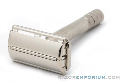 1954 Gillette Z4 Super Speed Double Edge Razor | Factory Nickel Revamp