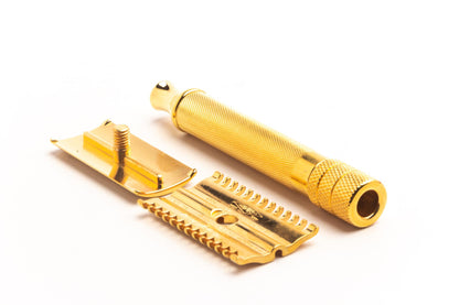 1930's Gillette Gold Big Boy Hybrid Double Edge Safety Razor | 24k Gold Revamp