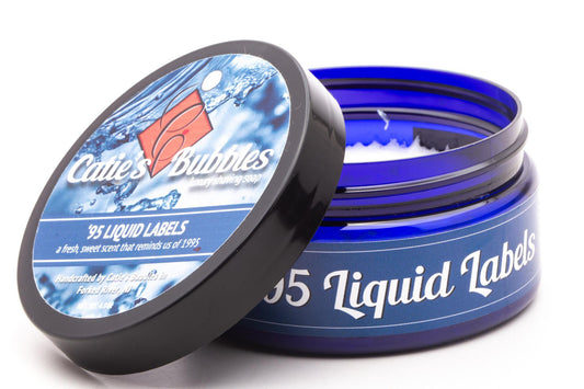 Catie's Bubbles | '95 Liquid Labels Shave Soap