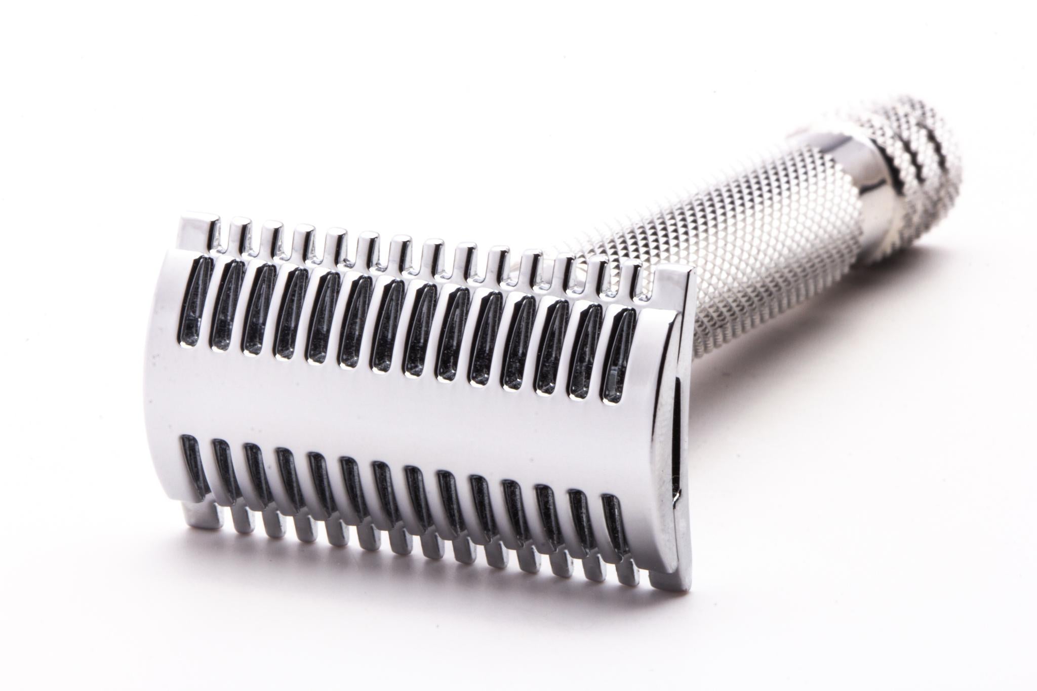 Three Piece Chrome Double Open Comb Safety Razor – Razor Emporium